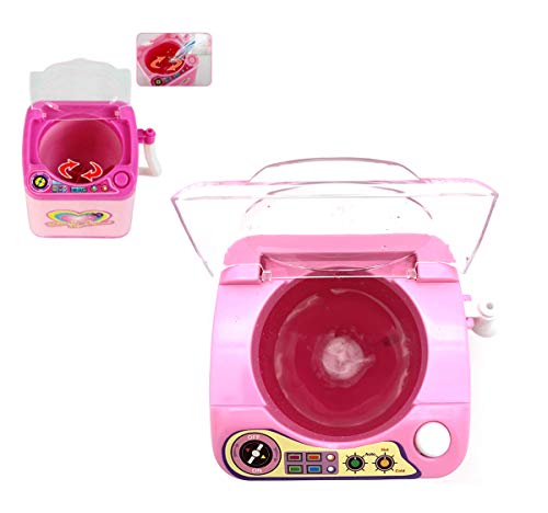 Kostoo - Limpiador de brochas de maquillaje eléctrico con forma de lavadora, limpiador de brochas de maquillaje, seca en profundidad y recupera la forma automáticamente.