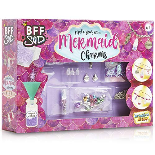 KreativeKraft Kit para Hacer Pulseras y Collares para Niñas, Juguetes Niña Incluye Abalorios para Hacer Pulseras, Manualidades Niños CREA Tus Propias Joyas, Regalos Educativos para Niños