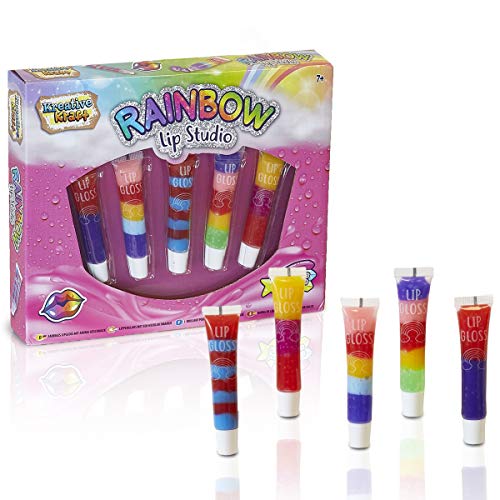 KreativeKraft Set De Brillos de Labios para Niñas, Incluye 5 Barras De Balsamo Labial, Kit Maquillaje para Niña, Regalos Originales para Niñas Adolescentes De Todas Las Edades