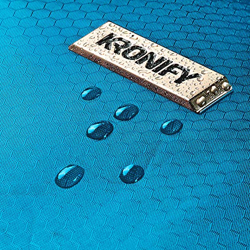 KRONIFY Bolsa de Aseo para Colgar Hombres y Mujeres I Neceser cosmético Hombre Grande Mujer para Maletas y Equipaje de Mano I Neceser de Viaje (Turquesa)