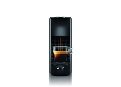 Krups Nespresso XN110B Krups Essenza Mini - Cafetera monodosis de cápsulas Nespresso, compacta, 19 bares, apagado automático, color gris (Pack Cápsulas bienvenida incluido)