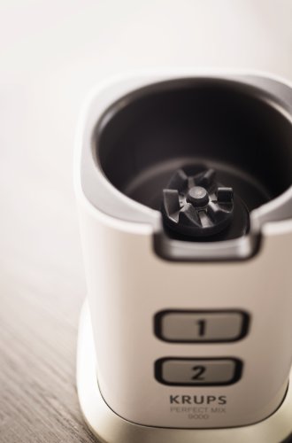 Krups Perfect Mix 9000 Batidora, 300 W, acero inoxidable cepillado, color blanco y gris