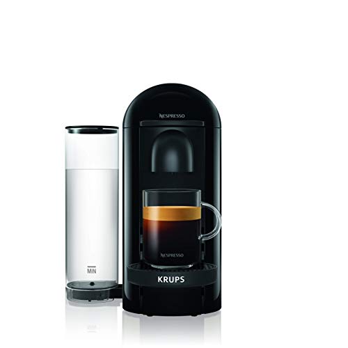 Krups XN9038K Nespresso Vertua Plus, Máquina de café, Máquina para 5 bebidas, 3 tamaños de cápsula, Tecnología Centrifusion, Tiempo de calentamiento 40 segundos, Capacidad del depósito 1,2 l, Negro