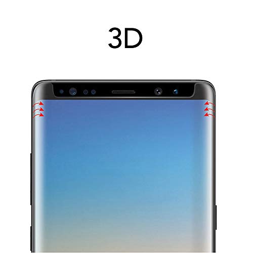 KSTORE365 Cristal Templado Samsung Note 9, Protector de Pantalla Samsung Galaxy Note 9 Vidrio Templado con [Kit UV] [3D Curvo] para Samsung Galaxy Note 9