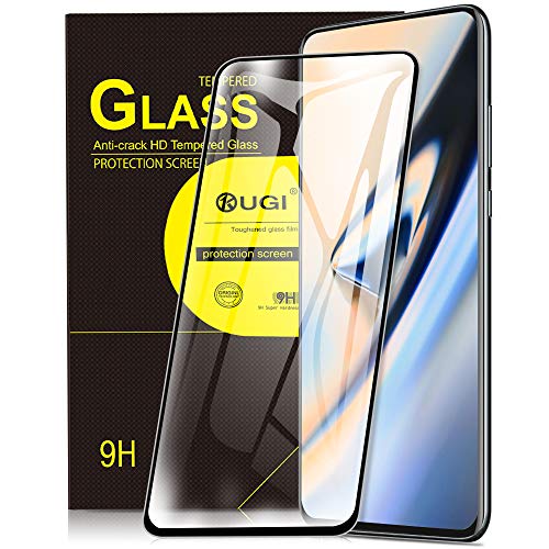 KuGi. para Oneplus 7 Pro Protector de Pantalla, Cristal Templado [9H Dureza] [Alta Definicion] Cuerpo Completo Protector de Pantalla Diseñado para Oneplus 7 Pro/Oneplus 7T Pro (Negro)