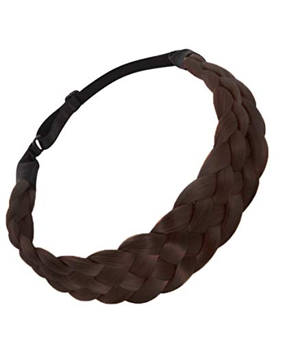 KUKUJII Tocado Diadema Moda Peluca Diadema Trenzas Accesorios para El Cabello Mujeres Peinado Trenza Trenzado Banda para El Cabello Niñas Banda Elástica para El Cabello Sombreros Femeninos