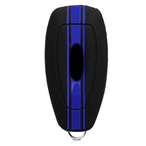kwmobile Funda Compatible con Ford Llave de Coche Keyless Go de 3 Botones - Carcasa Protectora Suave de Silicona - Rally