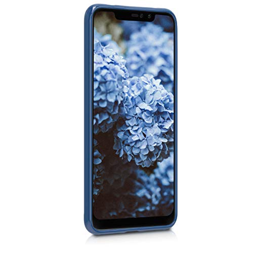 kwmobile Funda Compatible con Xiaomi Redmi Note 6 Pro - Carcasa de TPU Silicona - Protector Trasero en Azul Marino