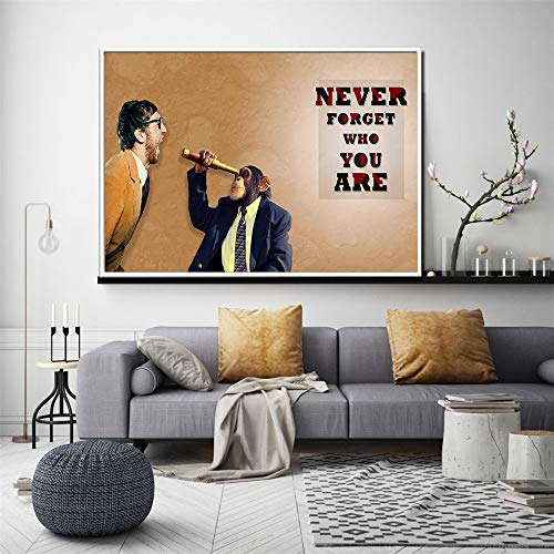 KWzEQ Arte de la Pared Lienzo Mono Blanco y Negro Carteles e Impresiones murales Modernos para la decoración del hogar de la Sala de Estar,Pintura sin Marco,60X90cm