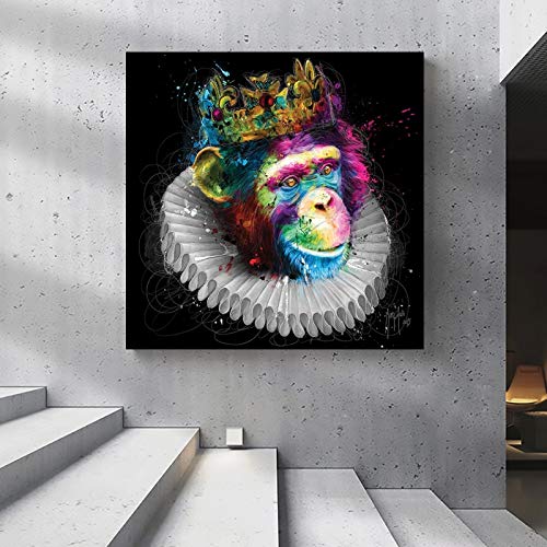 KWzEQ Imprimir en Lienzo Cute Little Monkey Pictures Wall Art Decor homefor Living Room pósters50x50cmPintura sin Marco