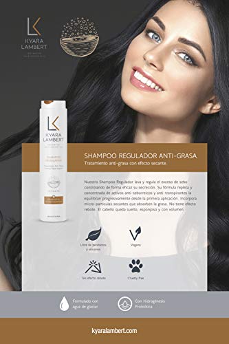 Kyara Lambert - Shampoo Regulador Antigrasa 400ml | Champú Seborregulador | Champú Pelo Graso