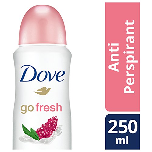 l Dove Go Fresh Desodorante Antitranspirante en Aeroso de Granada, Pack de 3