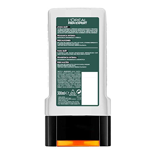 L´Oréal Men Expert Hydra Energetic Pack con Gel de Ducha Hydra Sensitive Calmante para Hombres de 300 ml y Crema Hidratante Vitalift de 50 ml