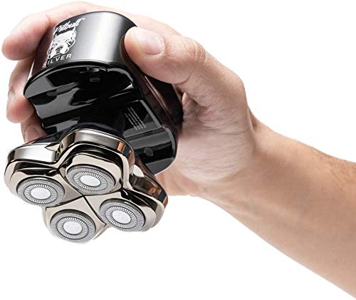 La afeitadora eléctrica Skull Shaver Pitbull Silver PRO para cabeza y cara