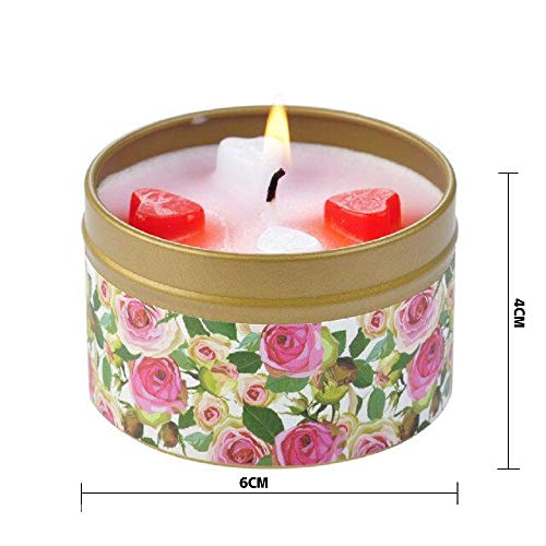 LA BELLEFÉE Vela Perfumada de 100% Soja Naturales Decorativa Aromaterapia Set de Regalo para Amigos Familiares Novios Cumpleaños San Valentín Navidad Festivales y Fiestas