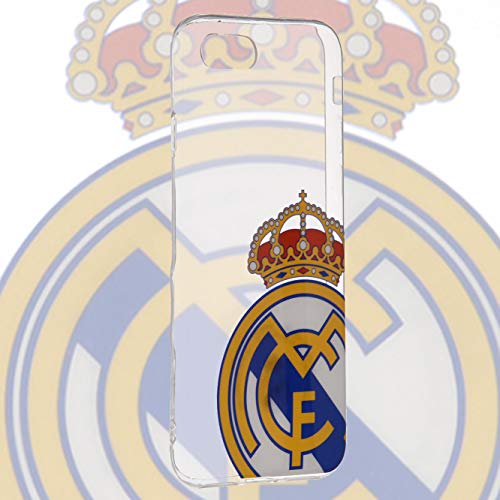 LA CASA DE LAS CARCASAS Funda Oficial del Real Madrid Escudo Transparente para iPhone 6 Plus - 6s Plus. Protege tu iPhone con los Colores y el Escudo del Real Madrid