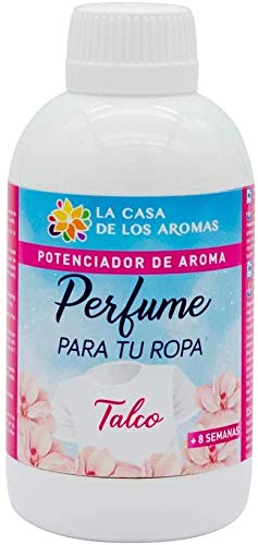La Casa de los Aromas, Perfume para tu Ropa Aroma Talco, Potenciador de Aroma para tu ropa, en Lavadora o a Mano, 250ml