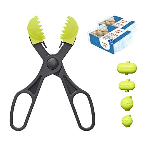 La Croquetera Pack- Utensilio Multiusos Color Pistacho - 4 moldes Intercambiables para masas + Pack 40 Bandejas conservación - 100% español : Patentado y Fabricado en España