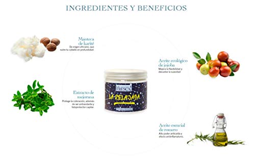 LA FRESCA La Relajada mascarilla pelo/serum para fibras capilares, vitaminas para el cabello actuando como anticaida y capilar profesional/acondicionador hidratante - 200ml