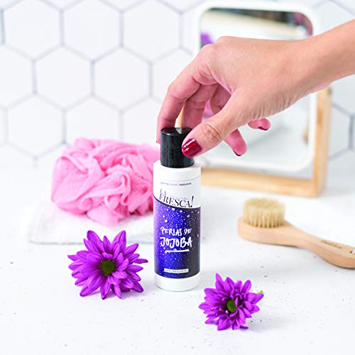 LA FRESCA! Perlas de Jojoba Exfoliante Facial, mejora la luminosidad en el contorno de ojos y la cara, limpiador de poros para hombre y mujer que aporta suavidad e hidratación - 100ml