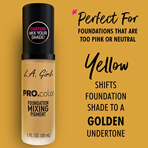 L.A. Girl Mezclador de base PRO.Color Mixing Pigment Amarilla 30 ml