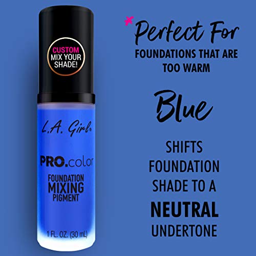 L.A. Girl Mezclador de base PRO.Color Mixing Pigment Azul 30 ml