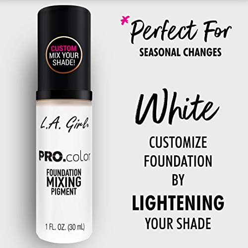 L.A. Girl Mezclador de base PRO.Color Mixing Pigment Blanca 30 ml