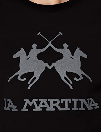 La Martina Domingo Jersey, Negro (Black 09999), Large para Hombre