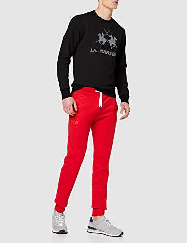 La Martina Domingo Jersey, Negro (Black 09999), Large para Hombre