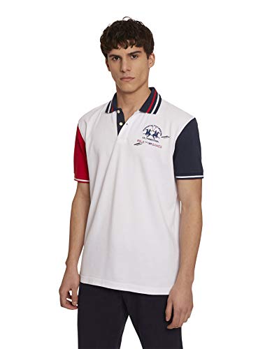 La Martina Pmp325 Polo, Blanco (Optic White 00001), Large para Hombre