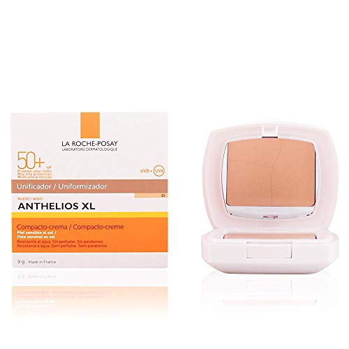 La Roche Posay Anthelios - Unificador Compacto, Crema Piel Sensible, 01 Tono Claro SPF50+, 9g