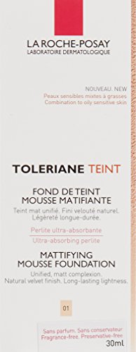 La Roche Posay Toleriane Teint Mattifying Mousse Foundation SPF 20-01 Ivory 30ml