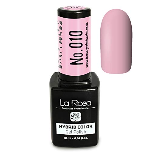 La Rosa Spain UV LED Hybrid Color Gel Esmalte Semipermanente N°010-10 ml
