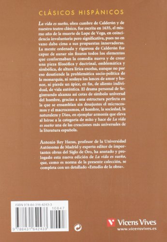 La Vida Es Sueño, Clásicos Hispánicos