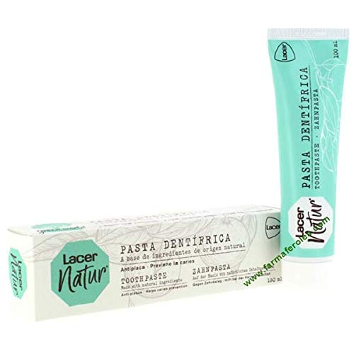 LACER Natur Pasta Dental 100 ML, Negro, Estándar