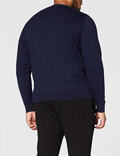 Lacoste Crew Neck-sudadera Hombre, azul (Marine), Medium (Talla del fabricante : 4)