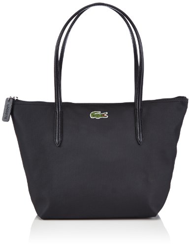 Lacoste NF0946PO, Bolso de hombro para Mujer, Negro (WITHOUT COLOR 000), 24x25x14 cm (B x H x T)