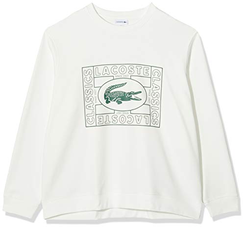 Lacoste Sh8807 Sudadera, Marfil (Farine 70v), Small (Talla del Fabricante: 3) para Hombre