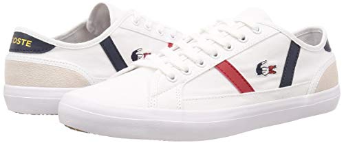Lacoste Sideline TRI2 CMA, Zapatillas para Hombre, Blanco (Wht/Nvy/Red), 39.5 EU