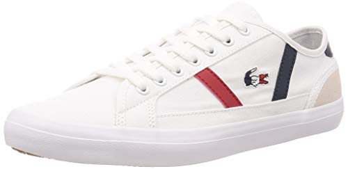 Lacoste Sideline TRI2 CMA, Zapatillas para Hombre, Blanco (Wht/Nvy/Red), 39.5 EU