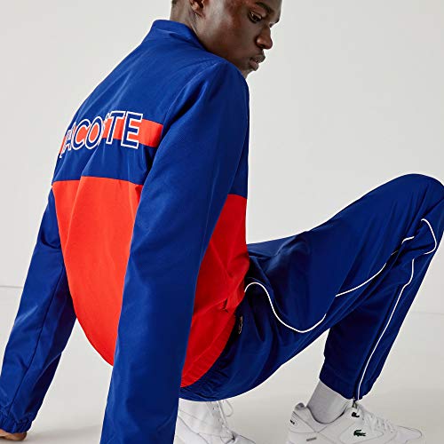 Lacoste Sport Wh4896 Conjunto Ropa Deportiva, Azul (Cosmique/Corrida-Blanc Xy0), Large (Talla del Fabricante: 5) para Hombre