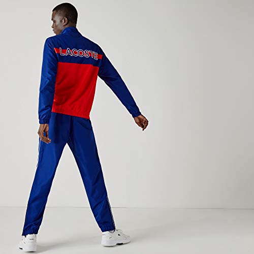 Lacoste Sport Wh4896 Conjunto Ropa Deportiva, Azul (Cosmique/Corrida-Blanc Xy0), Large (Talla del Fabricante: 5) para Hombre