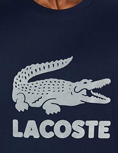 Lacoste Th2166 Camiseta, Azul Marino, S para Hombre