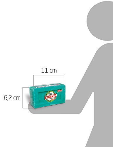 Lagarto Jabón Natural Verde - Paquete de 48 x 250 gr - Total: 12000 gr