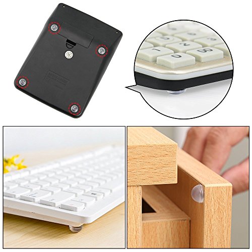 Lagrimas Silicona, JTDEAL 214pcs Gotas Silicona Adhesivas, Topes Adhesivos Transparentes, Almohadilla Autoadhesiva, Pies de Goma Pad Hemisférica de puerta de muebles pad (5 tamaños)