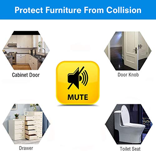 Lagrimas Silicona, SANGGI 290 Piezas Topes Adhesivos Transparentes, Pies de Goma Transparentes, Almohadilla Autoadhesiva,Amortiguación de Ruido,protector antigolpes,búfer muebles,(5 tamaños)