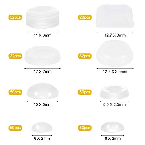 Lagrimas Silicona, Topes Adhesivo Transparentes, Gotas Silicona Adhesivas, Almohadilla Autoadhesiv, Muebles Goma Búfer Pad, Protector Antigolpes, Amortiguación Ruido