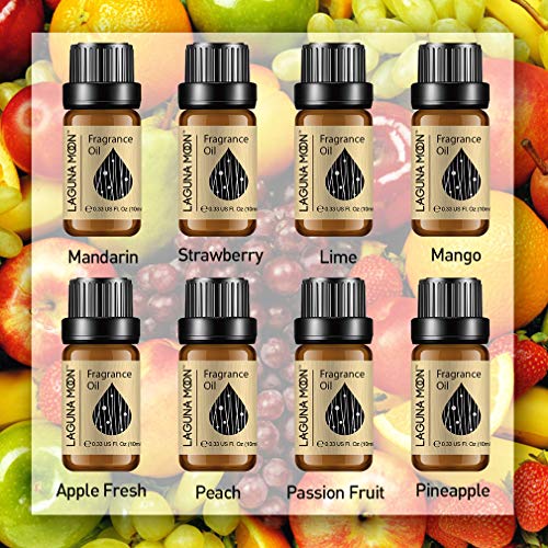 Lagunamoon Aceites de Fragancia, Aceites Esenciales para Humidificador, Aceite para Aromaterapia 10ml - Melocotón