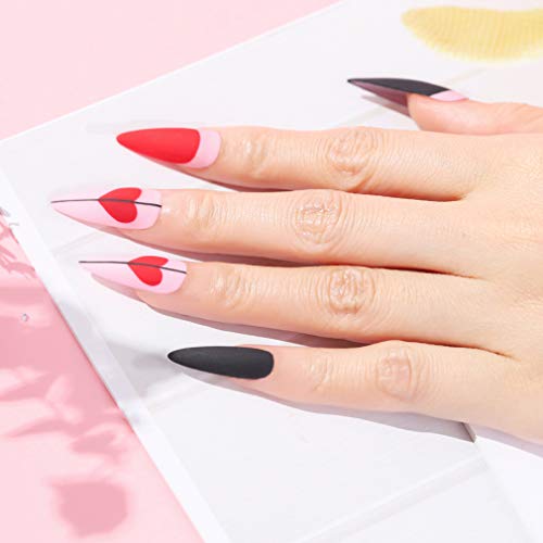 Lagunamoon Esmaltes Semipermanentes en Gel UV LED, Selección de 6 Colores Temáticos para el Día de San Valentín, Esmalte de Uñas Soak off 8ML - Historia del Amor