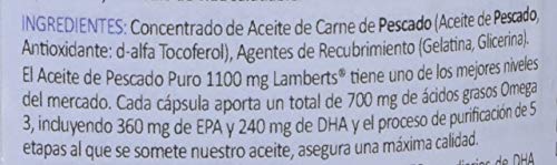Lamberts Aceite de Pescado 1100 mg - 120 Cápsulas